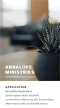 Mobile Screenshot of abbaloveministries.org